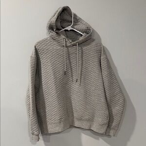 Zyia Women’s Gray Quilted Hoodie